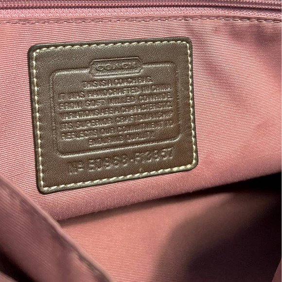 Coach Hamilton F13957 Crossbody Brown Leather Flap Purse - Picture 3 of 13